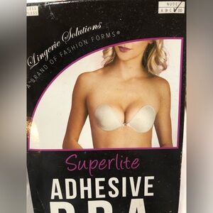 Superlite backless strapless Adhesive Bra in Nude‎ size D new